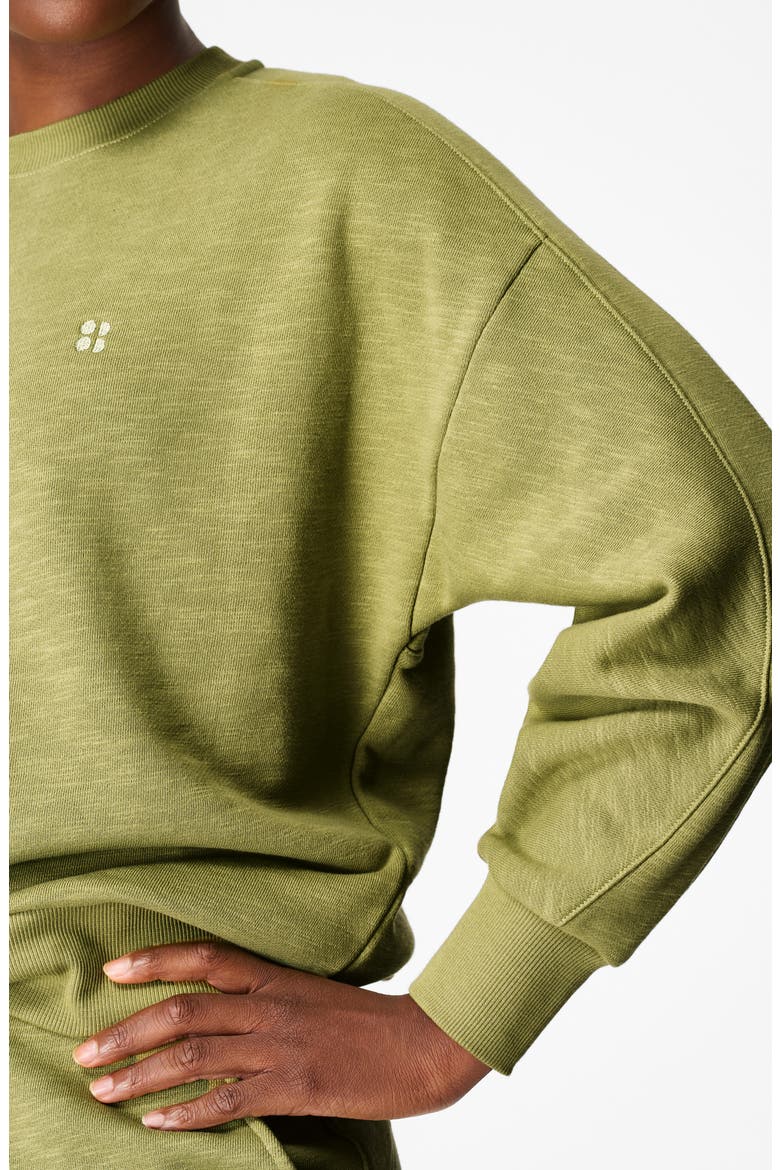 Essentials Sweatshirt, Alternate, color, FERN GREEN