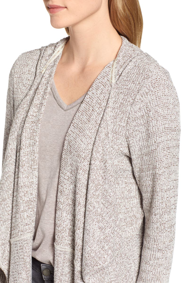 Wit & Wisdom Waterfall Hoodie Cardigan, Alternate, color,