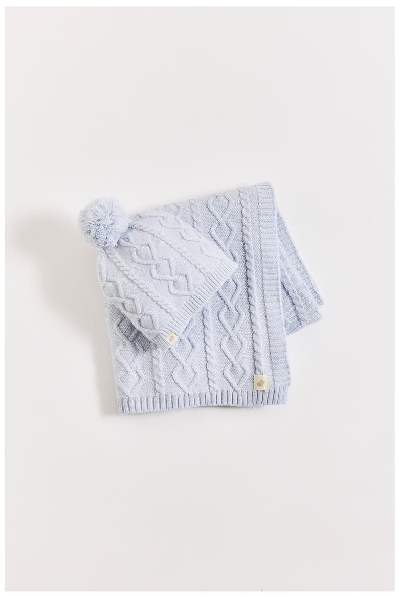 Knitted Baby Gift Set, Main, color, Light Blue