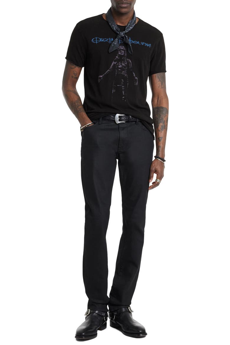 Ozzy Raw Edge Graphic T-Shirt, Alternate, color, BLACK