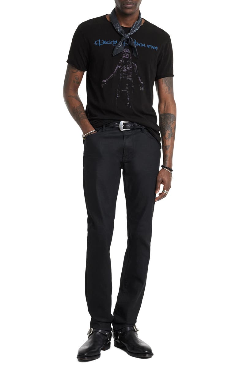 John Varvatos Ozzy Raw Edge Graphic T-Shirt, Alternate, color, 