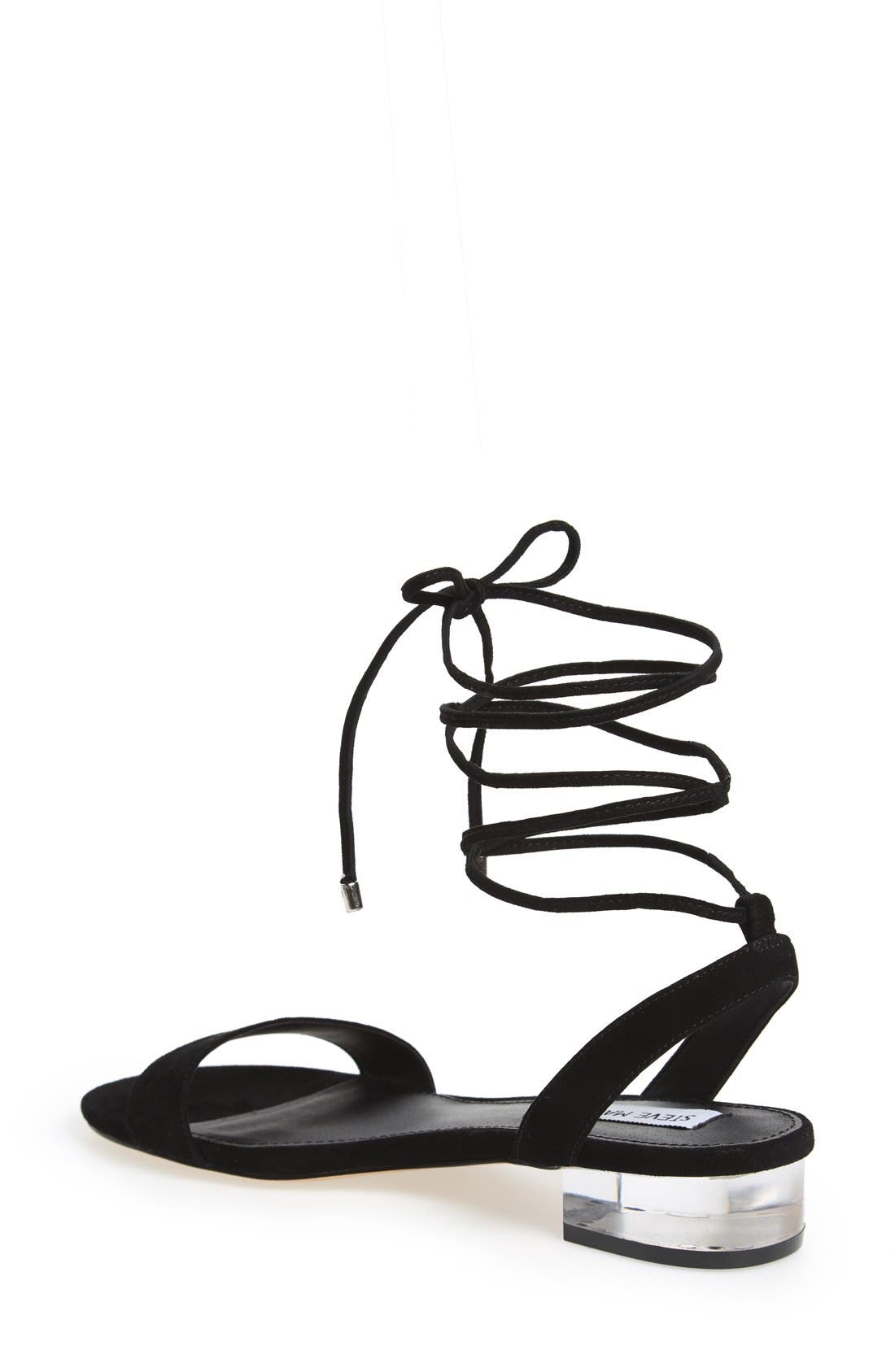 Steve Madden 'Carolyn' Lace-Up Sandal, Alternate, color, 