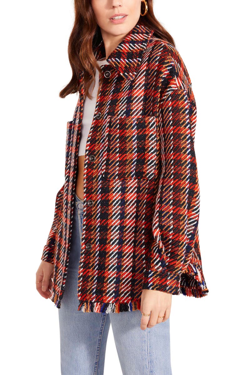 BB Dakota by Steve Madden Final Warming Plaid Shirt Jacket, Alternate, color, 