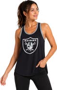 G-III 4HER BY CARL BANKS Women's G-III 4Her by Carl Banks Black Las Vegas Raiders Tater II Racerback Tank Top