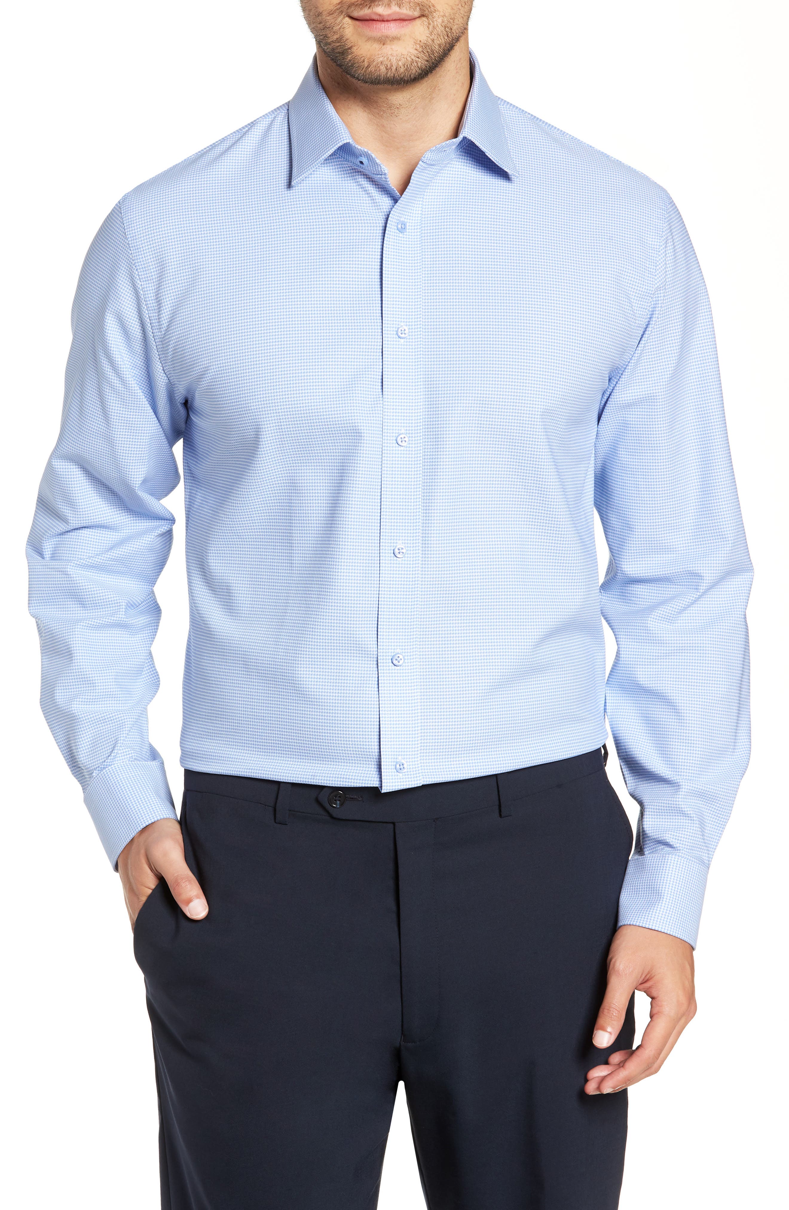 nordstrom smartcare traditional fit dress shirt Tech-Smart Traditional Fit Stretch Solid Dress Shirt (Men)