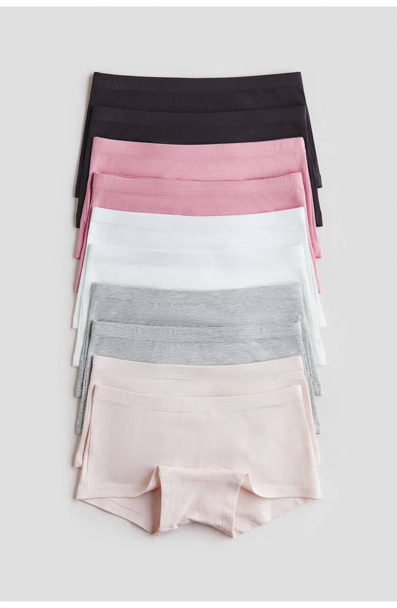 H&M 10-pack Boxer Briefs, Main, color, Pale Pink/Light Gray Melange