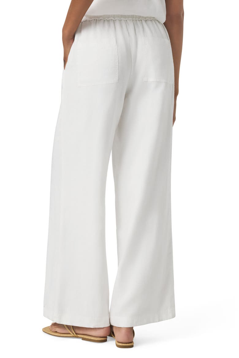 Stella Linen Drawstring Pants, Alternate, color, WHITE