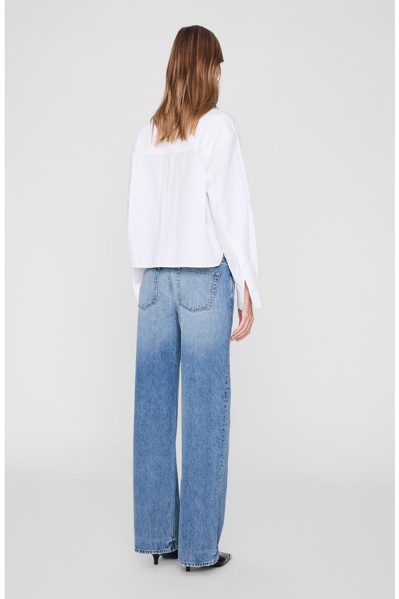 Scott Cropped Shirt, Alternate, color, White