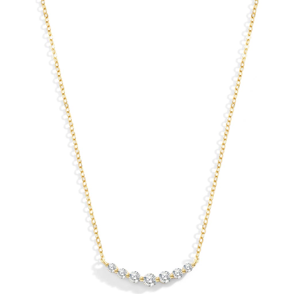 Mint & Lily Classic Arc Diamond Necklace In Gold