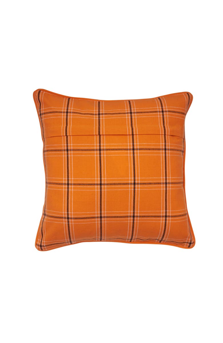 C&F Home Halloween Tavern Pumpkin Jack-O-Lantern Accent Throw Pillow, 18" x 18", Alternate, color, White