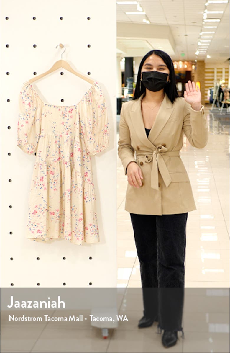 Floral Print Tiered Dress, sales video thumbnail