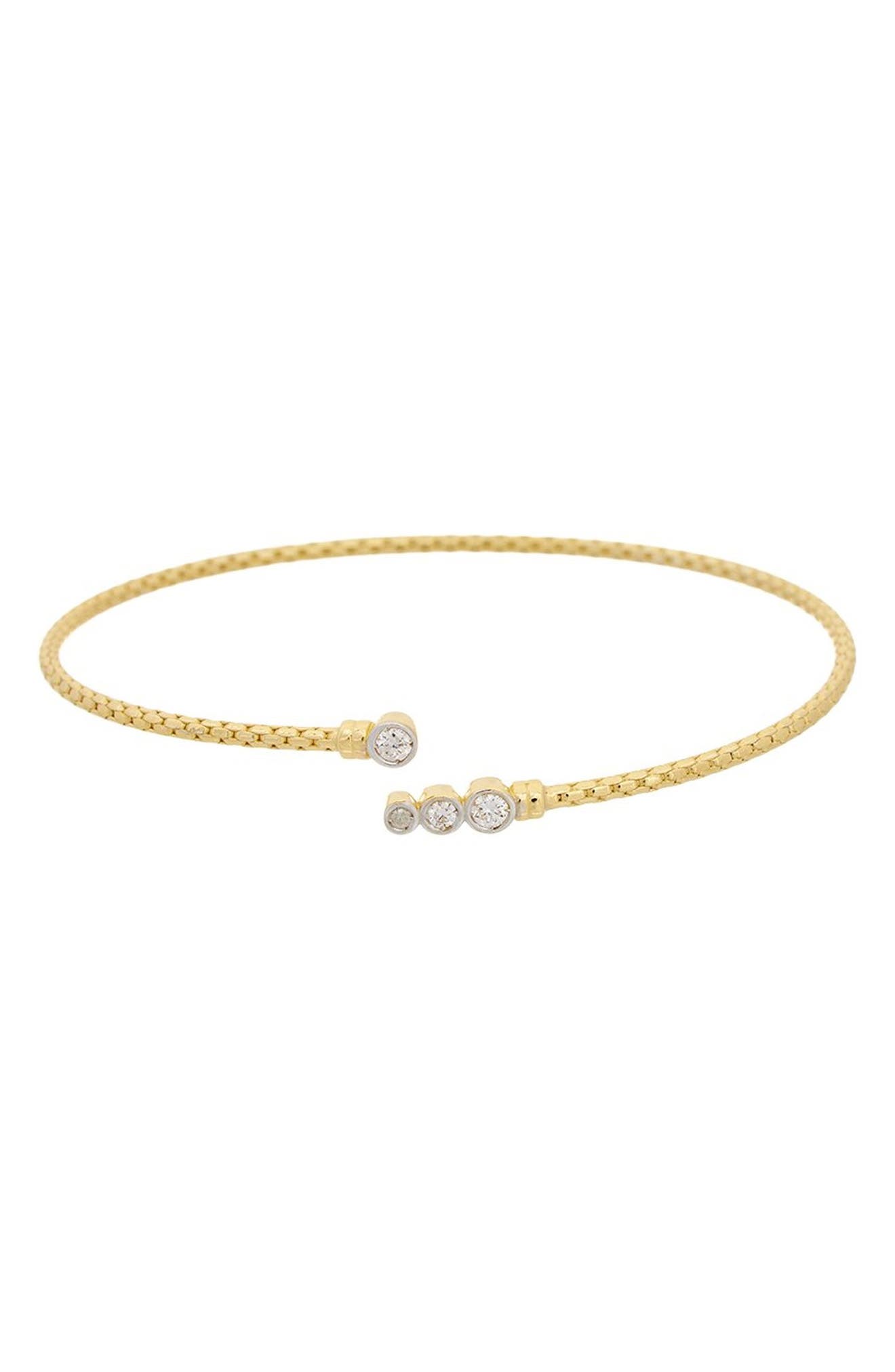 Diamond Mesh Cuff Bangle