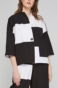 LUUKAA Thessaly Poplin Jacket with Horizontal Coupes