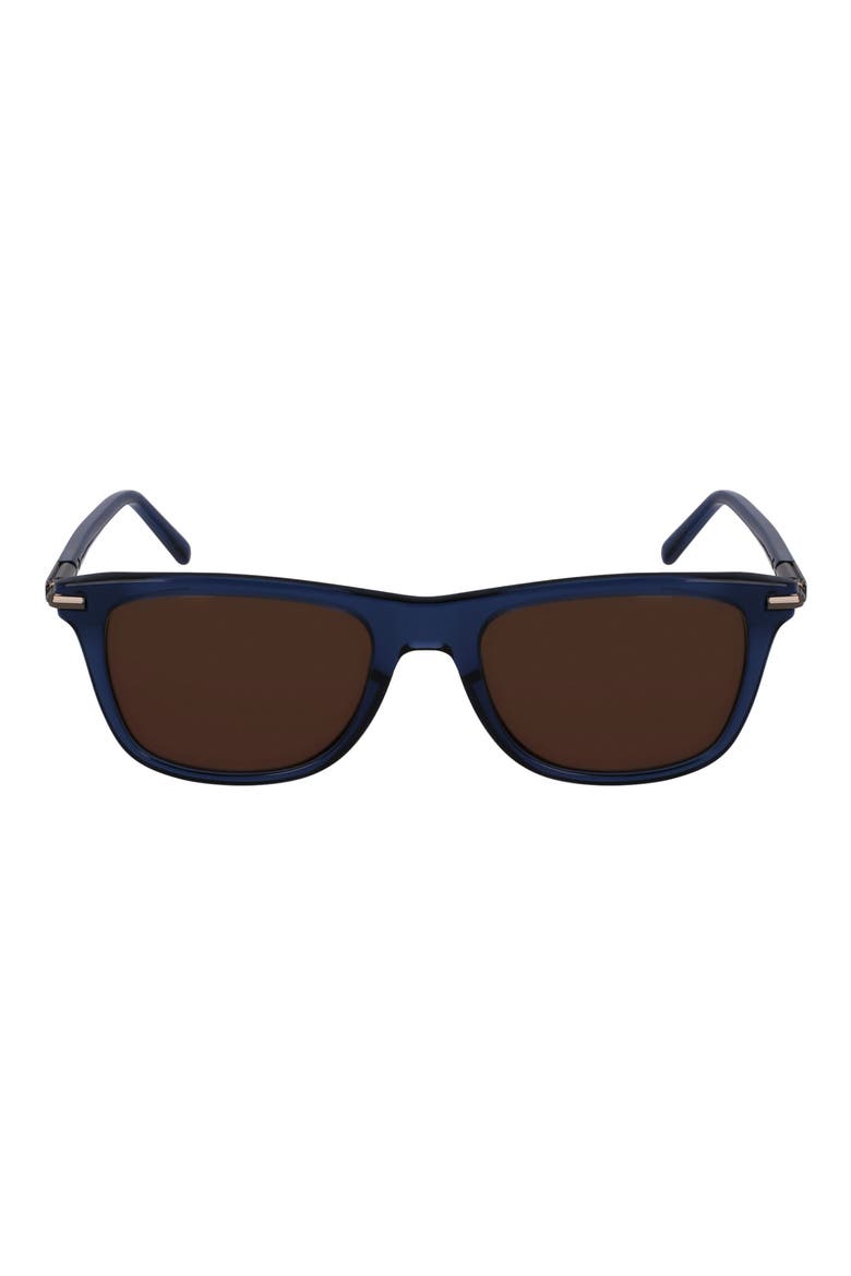 54mm Modified Rectangular Sunglasses, Main, color, TRANSPARENT BLUE