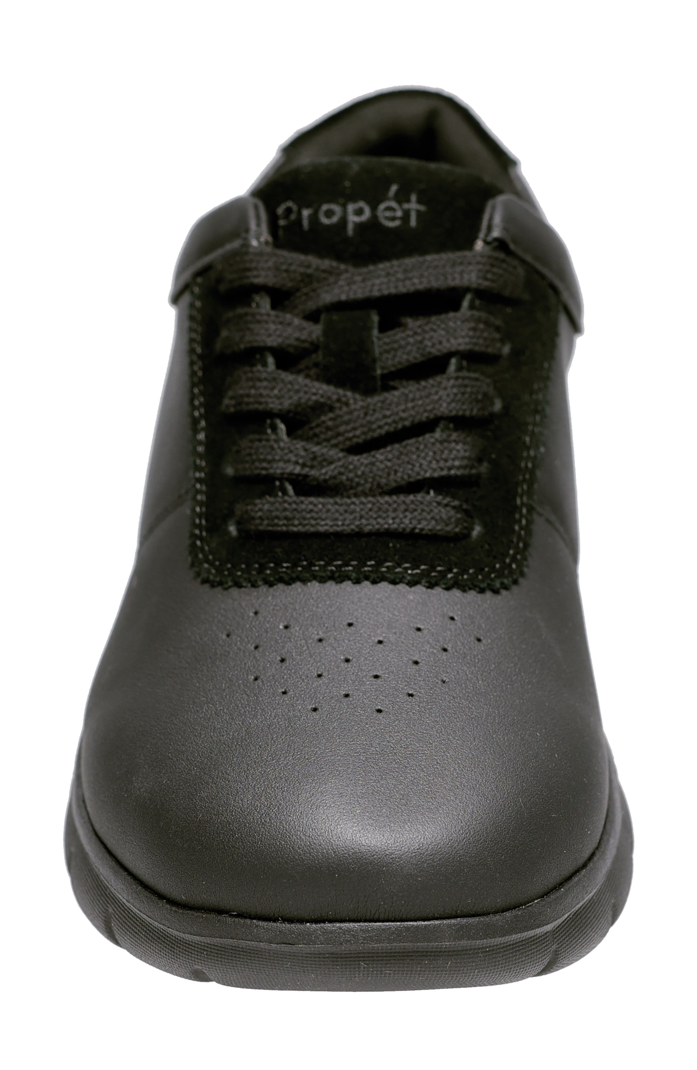 Propét Stella Lace-Up Sneaker, Alternate, color, Black