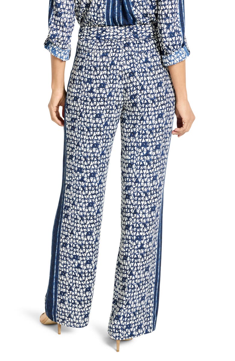 NIC+ZOE Etched Angles Wide Leg Pants, Alternate, color, Indigo Multi