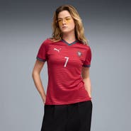 PUMA Women's Puma Cristiano Ronaldo Red Portugal National Team 2026 Home Replica Jersey