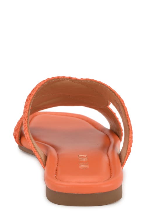 Nine West Quara Slide Sandal In Orange