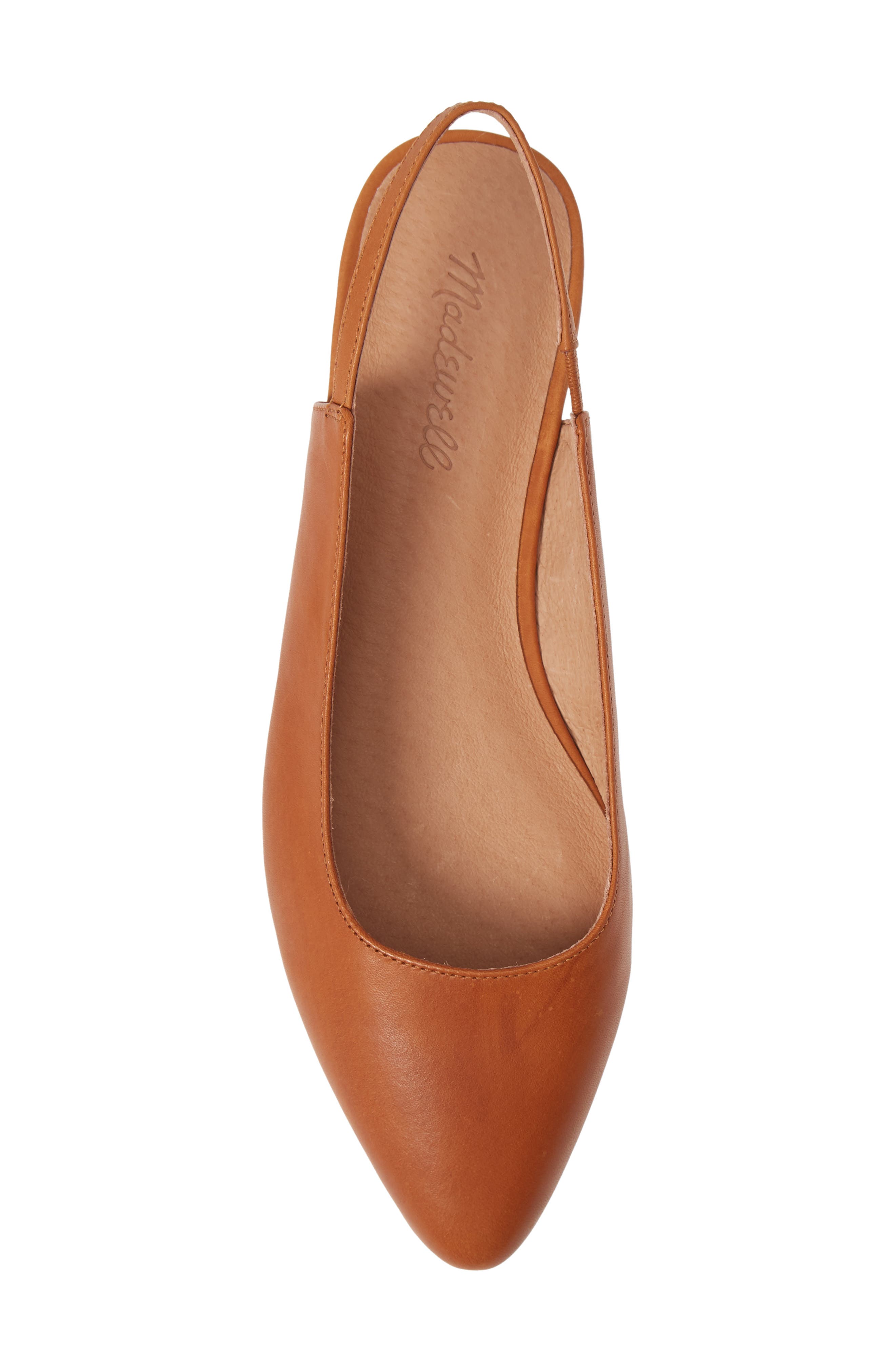The Margot Slingback Flat, Alternate, color, ENGLISH SADDLE
