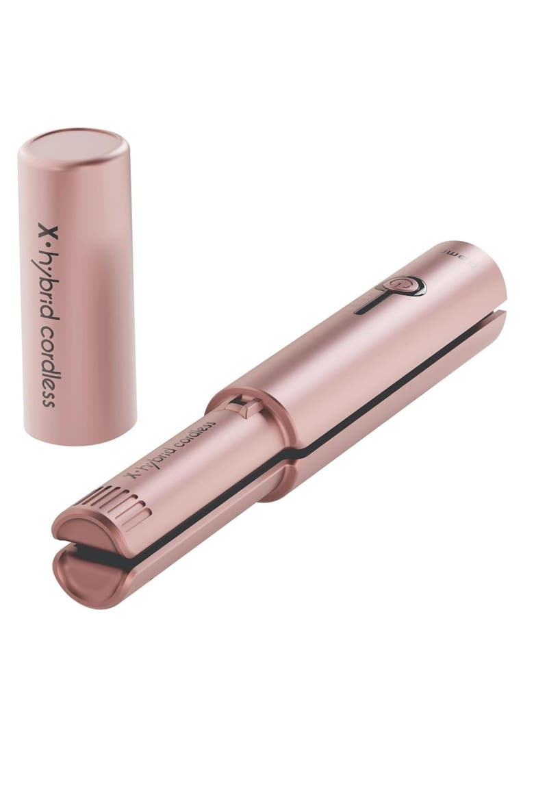 X-Hybrid Cordless Ceramic Touch-Up Flat Iron, Alternate, color, Pink