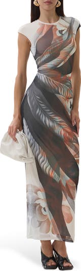 Cody Print Mesh Dress