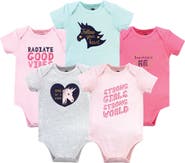 Hudson Baby 5pk Of Soft Cotton One-pieces