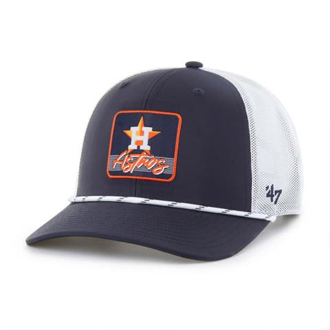 Men's '47 Navy/White Houston Astros Scratch Adjustable Trucker Hat