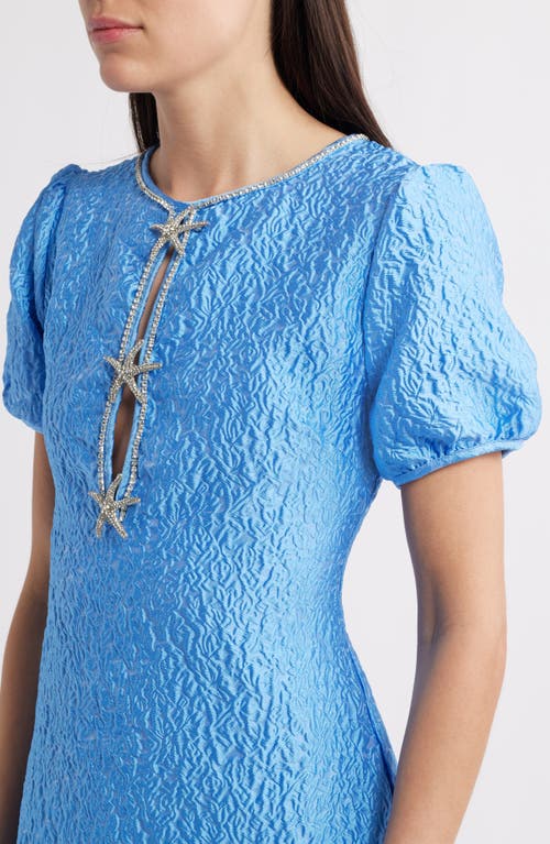 Sister Jane Reef Jacquard Midi Dress In Blue