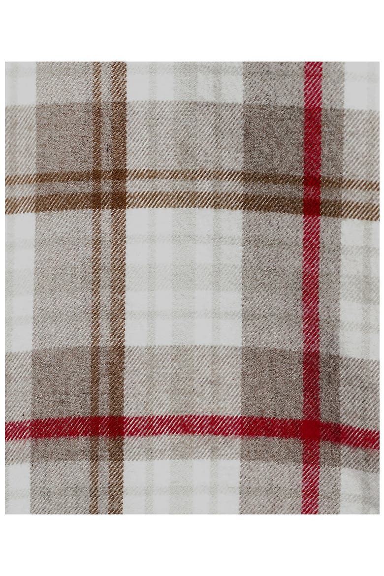 Long Sleeve Classic Fit Flagship Flannel Shirt, Alternate, color, Ivory/Gray/Red Tartan Plaid