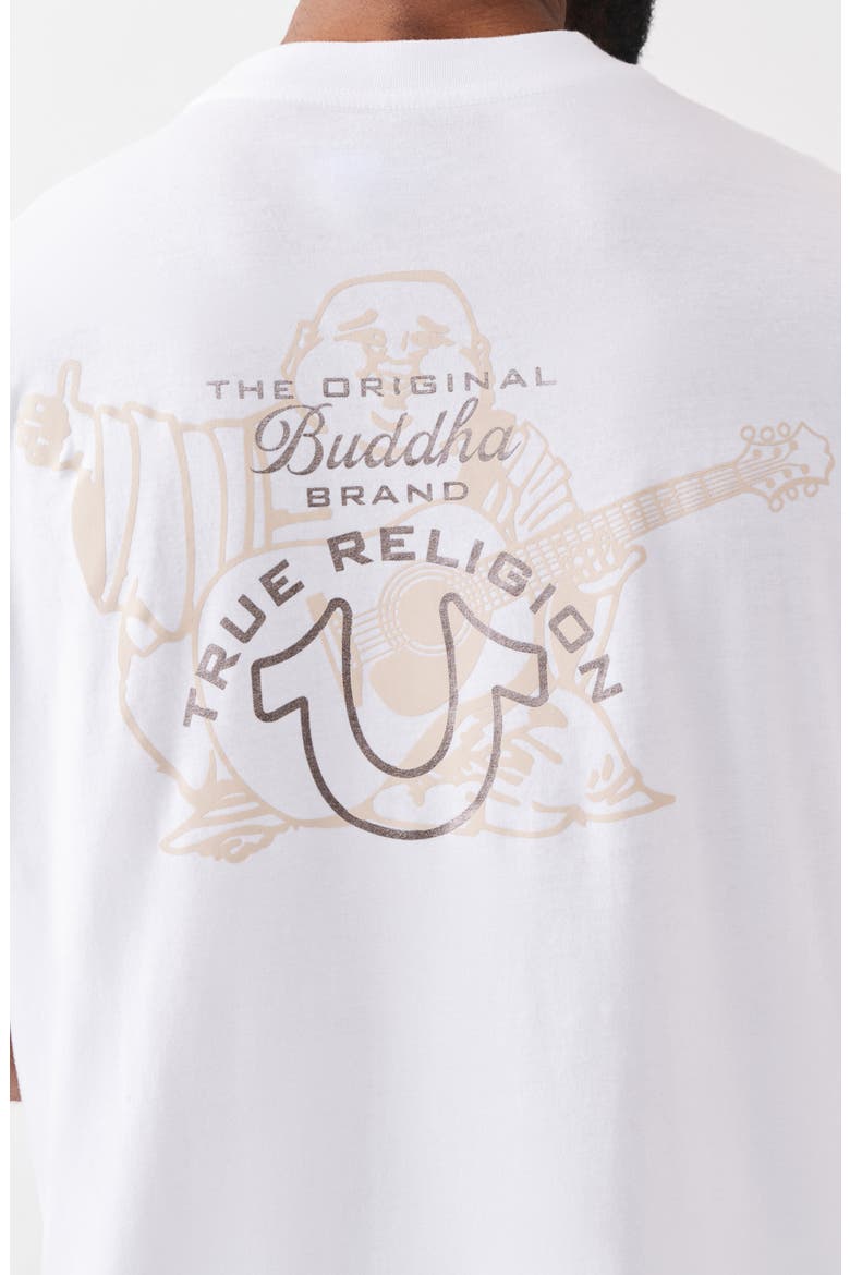 Envision Script Buddha Graphic T-Shirt, Alternate, color, OPTIC WHITE