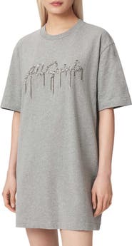 AllSaints Chains Sequin T-Shirt Dress