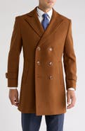 Braveman Double Breasted Wool Blend Pea Coat