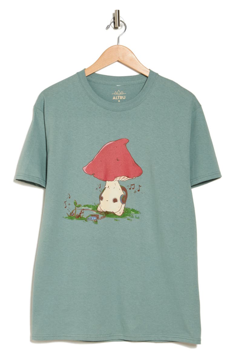 Musical Therapy Cotton Graphic T-Shirt, Alternate, color, SAGE