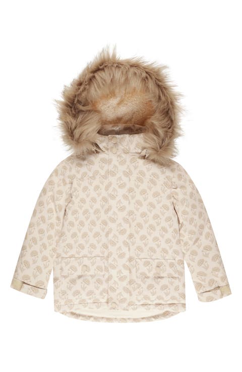 Kids' Parka Ski Jacket with Faux-Fur Trim Hood (Toddler)