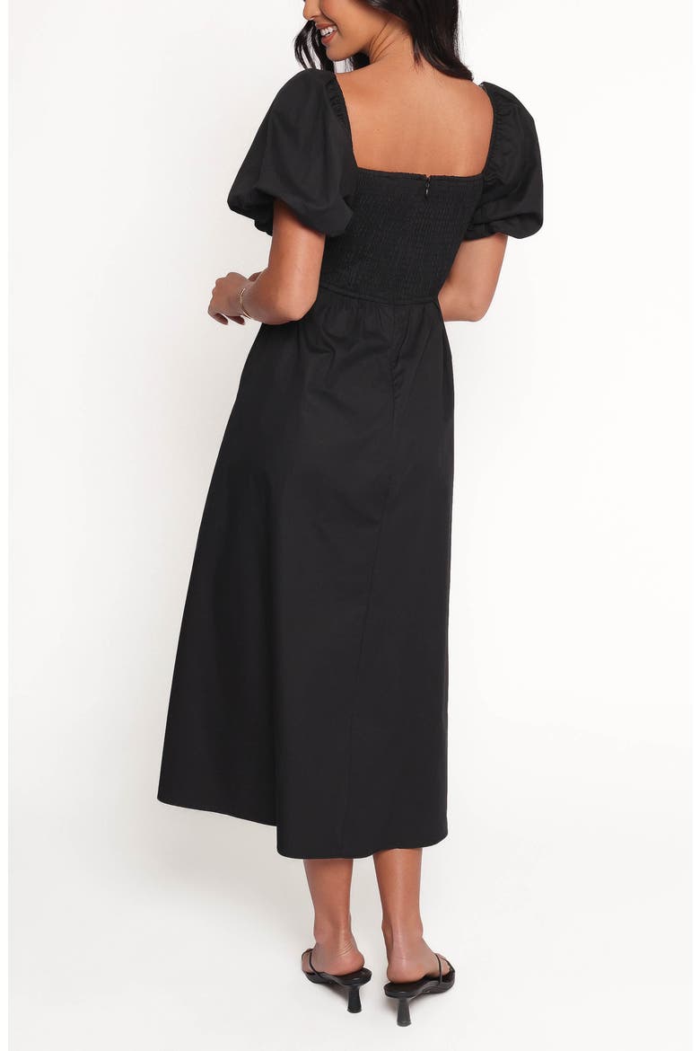 and now this women's puff sleeve midi dress And Now This Women's Puff-Sleeve Midi Dress - Black
