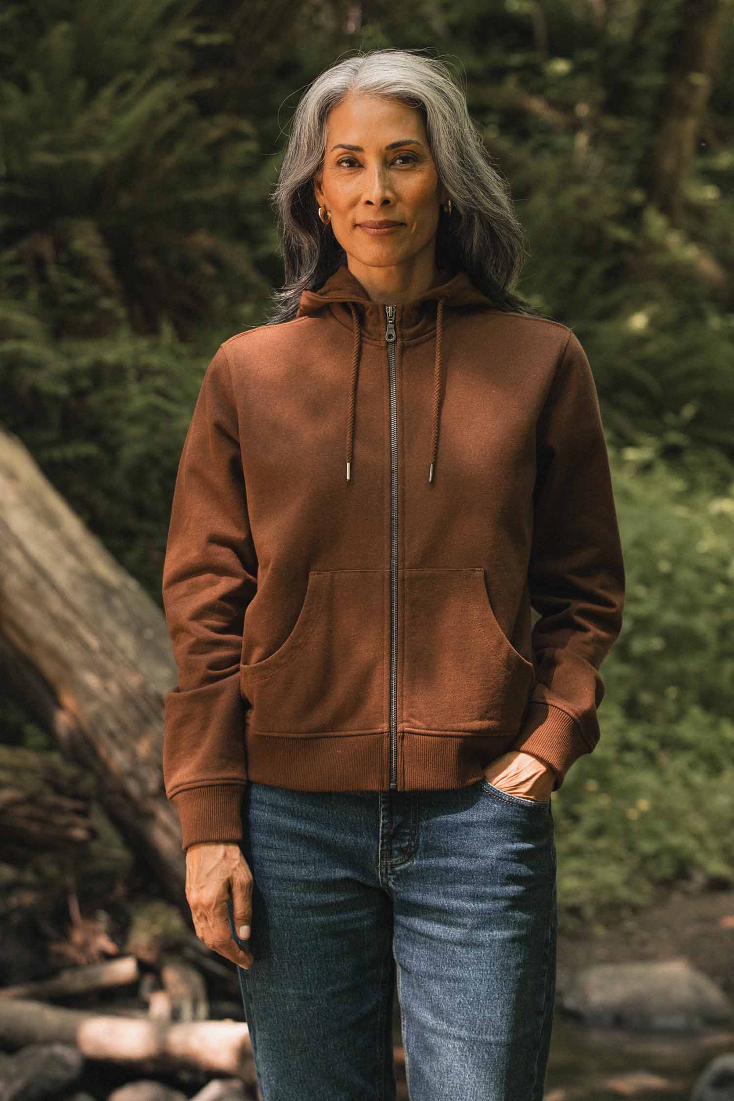 Bridge & Burn Mason Recycled Zip Hoodie (Women) | Nordstrom