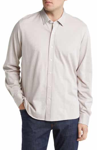 Star Dot Print Cotton Button-Up Shirt