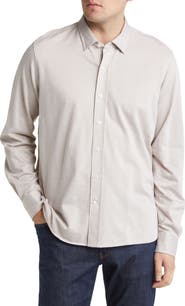34 Heritage Star Dot Print Cotton Button-Up Shirt