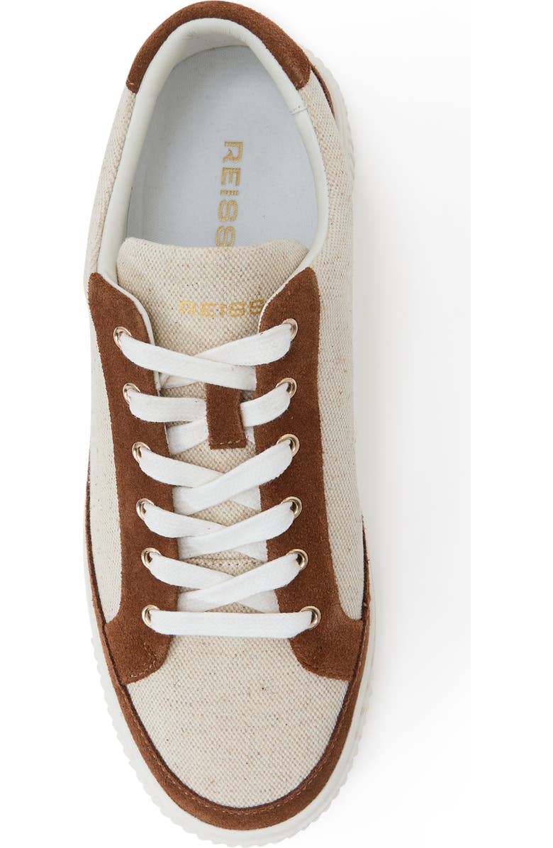 Reiss Leanne Platform Sneaker, Alternate, color, Natural/ Tan