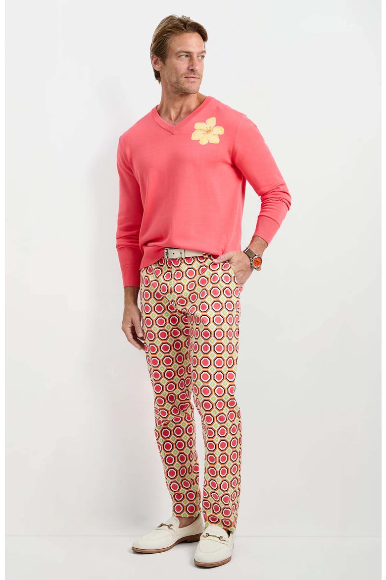 Clyde Slim Trouser  Salerno Herringbone, Alternate, color, Salerno