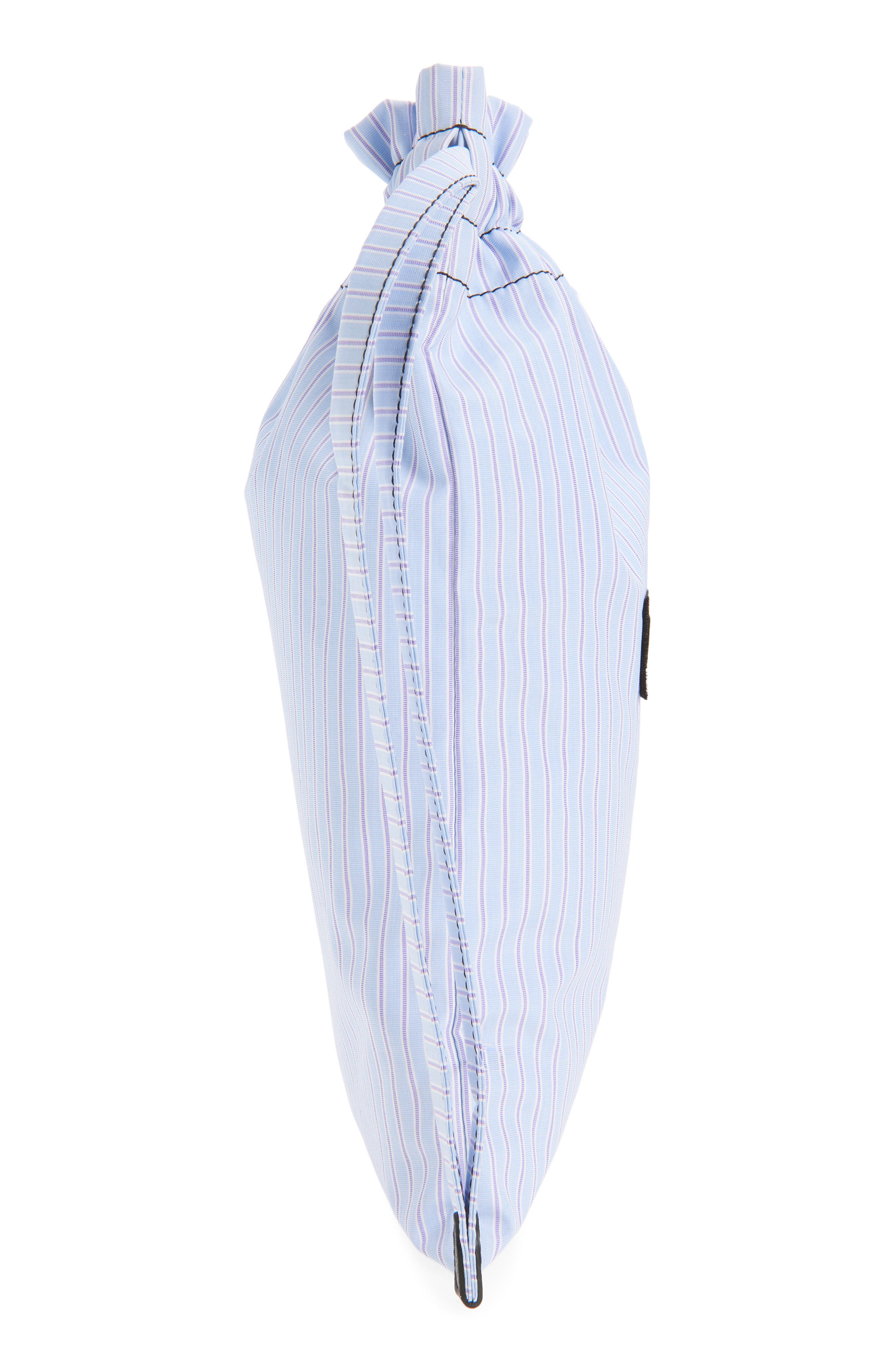 Dolce&Gabbana Stripe Poplin Crossbody Bag, Alternate, color, Multicolor Azzurro