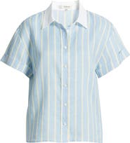 FRAME The Linen Boardwalk Button-Up Shirt