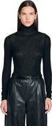 SANDRO Layered turtleneck sweater