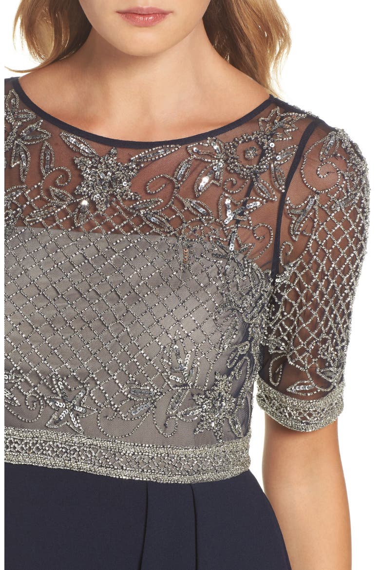 Beaded Gown, Alternate, color, MIDNIGHT