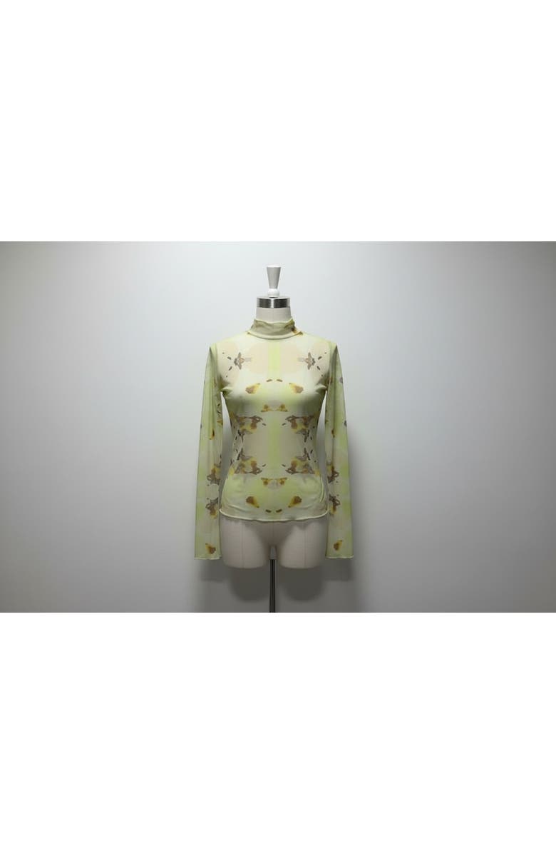 San Malo Lara Mesh Top, Alternate, color, Green