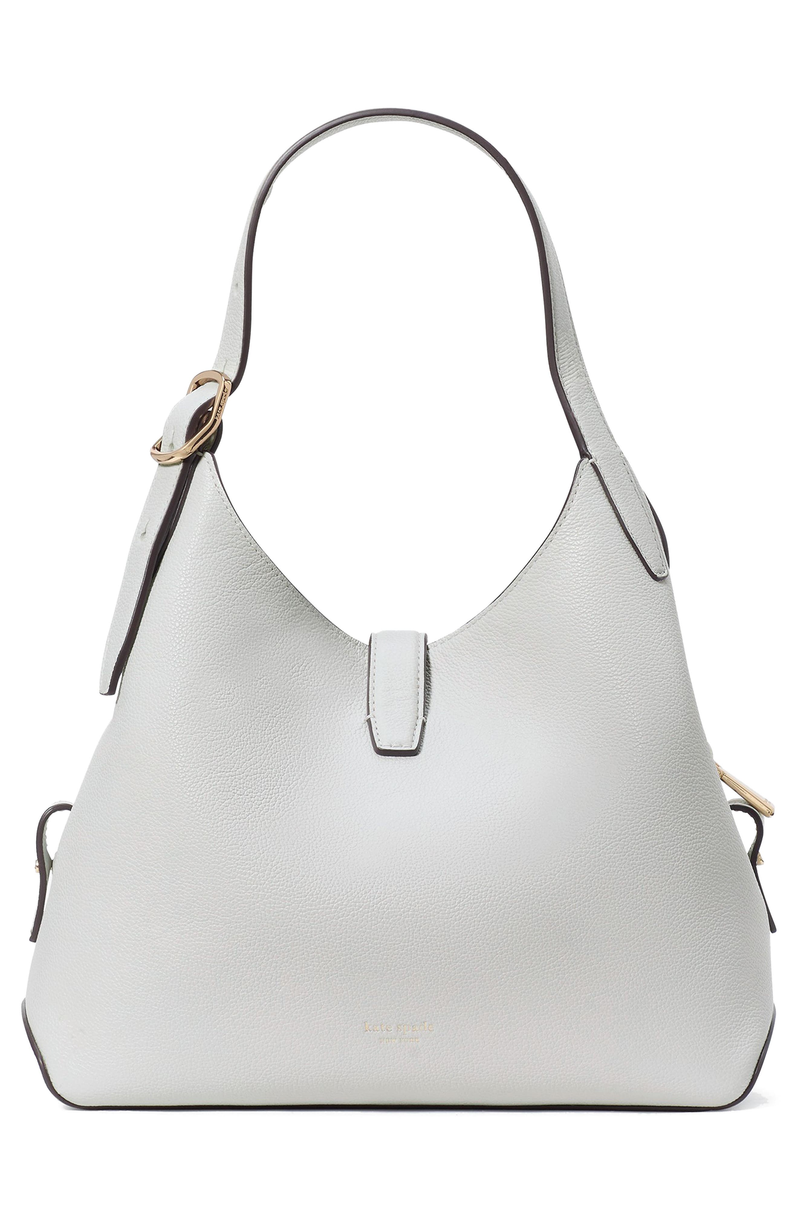 deco pebbled leather shoulder bag, Alternate, color, STONE PATH