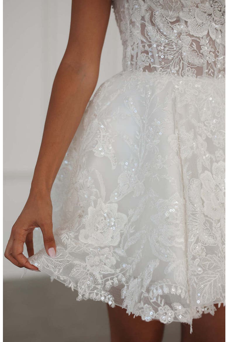 Jacqueline Mini Dress, Alternate, color, Ivory
