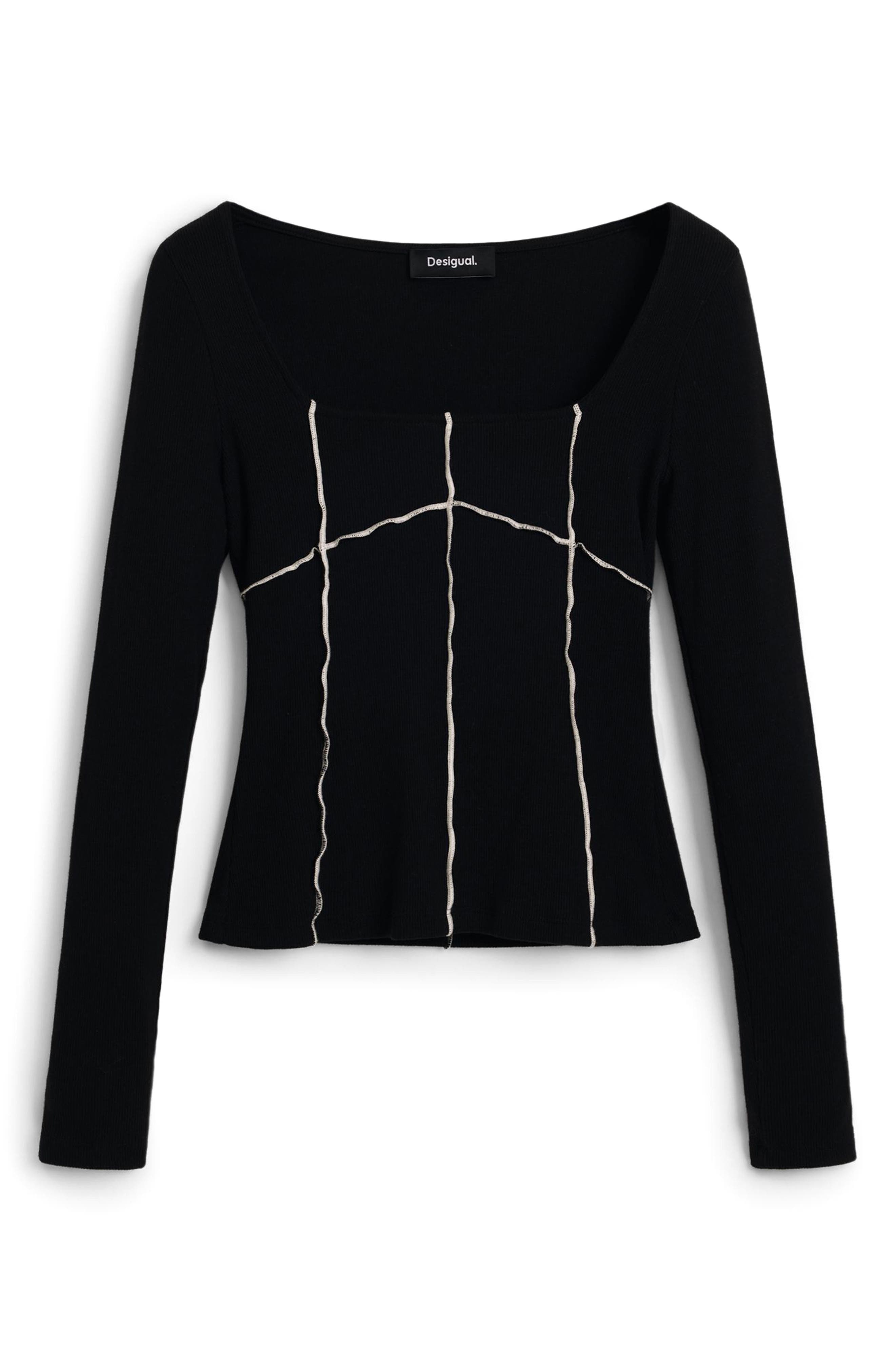 Desigual Seamed Long Sleeve Top