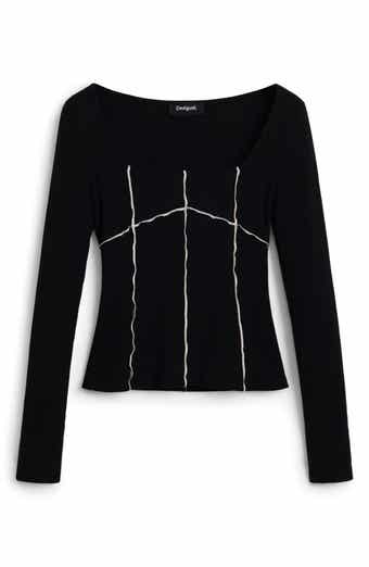 Desigual Seamed Long Sleeve Top