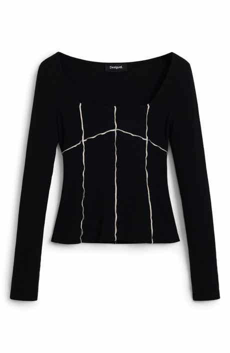 Desigual Seamed Long Sleeve Top